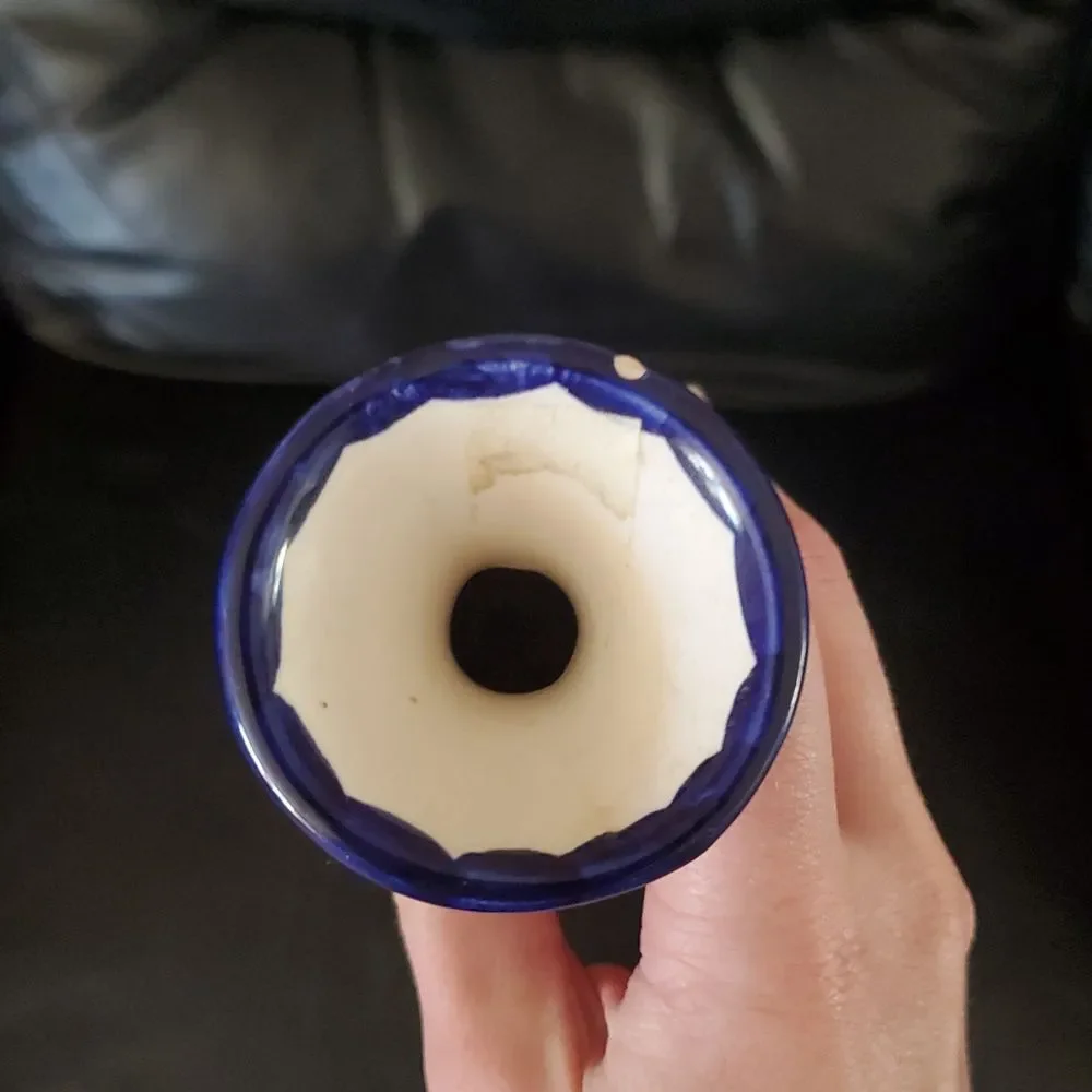 Hand-Painted Portuguese Ceramic Vase – Faireal Alcobaça
